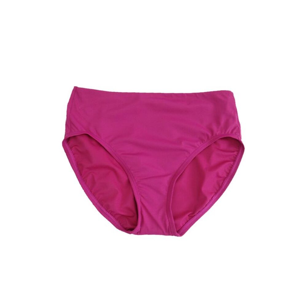 Contours by Coco Reef Women's High-Waist Swim Bottom (S, Deep Fuschia)